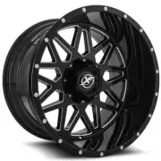 20x10 XF Off-Road XF-211 Gloss Black & Milled Wheel 6x135/6x5.5 (-12mm)