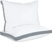 Bed Pillows for Sleeping Standard Size (Grey), Set of 2, Cooling Hotel Qualit...