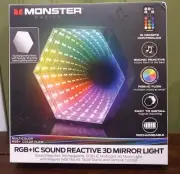 Monster RGB+IC Sound Reactive 3D MultiColor Mirror Light - Rechargeable LED