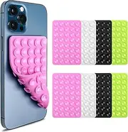8-PCS Silicone Phone Case with Sticky Phone Grip, Strong Suction Cup Phone Holder, Universal Phone Suction Grip