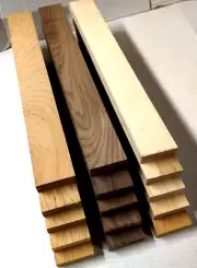 5 EACH: CUTTING BOARD KIT SANDED WALNUT, CHERRY, & MAPLE 16" X 2" X 3/4"