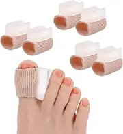 6PCS Gel Bunion Toe Separators, Gel Toe Spacer Separator, Lining for Big Toe, Silicone Toe Spacers Bunion Corrector, Breathable Toe Corrector Protector for Overlapping Toe, Relieve Foot Pain