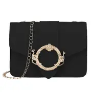 2 Pcs New Female Woman Crossbody Bags Small Lock Shoulder Bags Chain Designer Flap Purse PU Leather Fashion Girls Solid Messenger Bags
