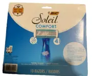 BIC Soleil Comfort Disposable Razors for Women, 10 Pack For Sensitive Skin NEW