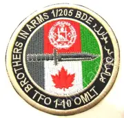 Canada Canadian OMLT 1-205 Brigade Task Force 1-10 Afghanistan Patch