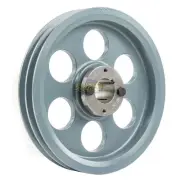 Cast Iron 8.25" Dual Groove Pulley Belt A Section 4L with 1-1/4" Sheave Bushing