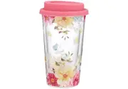 Springtime Soiree - Double Walled Glass Travel Mug