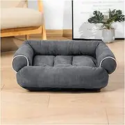 Cat Bed Luxury Large Dog Sofa Bed Dog Bed Dogs Kennel Cat Mats Sleeping Kennel for Small and Large Dog Pet Bed(Dark Grey,Medium)