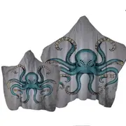 Angry Octopus Towel with Hood