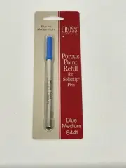 OEM Cross Pen Refill Cartridge Selectip Porous Point Felt Tip Medium Blue 8441