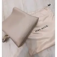 在飛比找蝦皮購物優惠-PIXY ACCS. 手提包側背包 全新正品 淺米灰