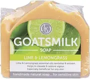 [Harmony Soapworks] Lime and Lemongrass Goat's Milk Soap, 140 Grams