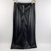Sportsgirl Womens Skirt Maxi Faux Leather Size 16 W/ Split BNWT RRP $89.95
