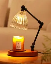 Candle Warmer Lamp with Timer Dimmer, Lamp with 3 Bulbs for Adjustable Angle ...