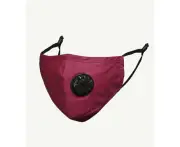 Reusable 3Ply Filtered Air Face Mask Adult Maroon
