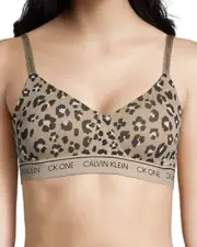 Calvin Klein Ck One Logo Print Bralette Size Small