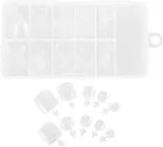 BIUDECO Nail Tips for Toes 100pcs Toe Nail Extensions Full Coverage Artificial Nails Diy Set Sturdy for Daily Wear