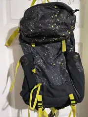 High Sierra Pathway 2.0 Youth 50L In Splatter Print Black Yellow Hiking Backpack