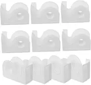 [Ipetboom] 10pcs Grafting Tape Cutting Seat False Eyelashes False Lashes Lash Glue Kit Strip Tape Holder Duo Eyelash Tape Cutting Tool Small Lash Tape Dispenser Desk Plastic White