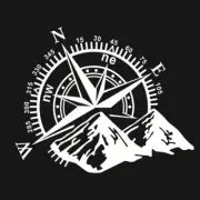Car SUV Door Sticker Hood Vinyl Decal Side Body Decor Compass Mountain Pattern (for: Renault)