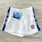 SANFL Grand Final White/Blue/Grey Football Shorts Size 30 New Deadstock