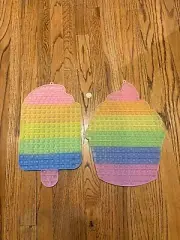 2 Giant Ker Pops Pop It Bubble Popping Sensory Fidget Mat Super Jumbo 16" Jumbo