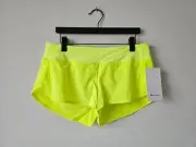 NWT LULULEMON HIYE Highlight Yellow Speed Up LR 2.5" Lined Shorts 10