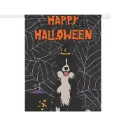 Halloween Border Collie Dog Garden Flag - 2 Sizes - Great Gift For Dog Parents!