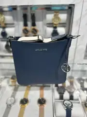 Michael Kors Jet Set Travel Small Crossbody Handbag Messenger Bag Purse- Navy