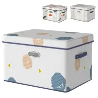 在飛比找momo購物網優惠-【樂邦】圖案掀蓋式收納箱4027-大款2入(整理箱 置物箱 