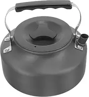 TOGEVAL Outdoor Camping Kettle Multi Function Oxide Kettle for Stovetop Induction Cooking Portable Design for Tea Soup Deep Grey Color