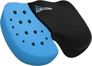 CALOONA Gel Infused Memory Foam Seat Cushion - Orthopedic Pillow for Back Support, Sciatica Pain Relief, Coccyx, Tailbone, Gaming, Wheelchair- Ergonomic Office Desk Chair, Car Seat Cushion & Travel.