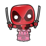 Marvel Deadpool Birthday Cake Pin/Badge By Marvel Collector Corps - New, Sealed