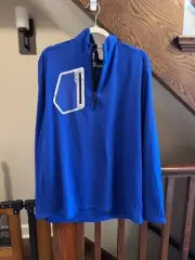 NWT RALPH LAUREN Performance Quarter-Zip Pullover ROYAL BLUE Size XL