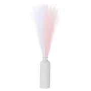 30PCS Faux Pampas Grass, 22"/55cm Artificial Fluffy Grass Stems, Pink, White