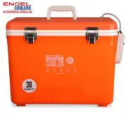 Engel 30qt Live Bait Cooler with 2nd Gen 2-Speed Aerator White or Hi-Viz Orange