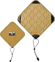 KODAK Camera Wrap Size M 31x31cm - Water-Resistant, Anti-Scratching and Dust-Free Protective Cloth for Mirrorless Camera, Compact Camera, Prime Lens (Khaki) [ONE Item], Khaki, M - 31.0(L) x 31.0(W) cm