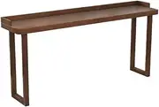 Simple Wooden Bar Table Home Balcony High Foot Wall Narrow Long Height Cocktail Table(X-Large)
