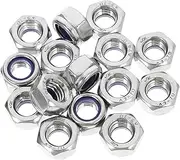 TIDTALEO Hardware Nuts Set 15pcs Lock Nuts 304 Stainless Steel Thread Versatile Fasteners