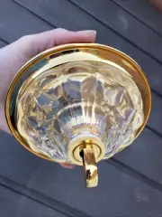 6" Crystal Ceiling Canopy Chandelier Hanging Light Part Glass Flower Red Brass