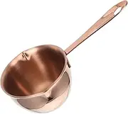 MOKKHNB Stainless Steel Mini Saucepan for Melting Butter and Heating Milk Elegant Gravy Warmer with Pour Spout Compact and Stylish Kitchen Essential for Home Use