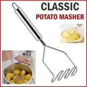 Easy Handle Potato Masher & Ricer Mash Potatoes Vegetables Tool Stainless Steel