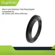 Macro Lens Extension Tube Ring Adapter for M39 39mm Screw-in Mount Camera