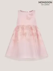 Monsoon Pink Baby Mapel Butterfly Tulle Dress (H49268) | $115 - $127