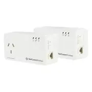 Netcomm NP1201 1.2Gbps Powerline Twin Pack with AC Pass-through