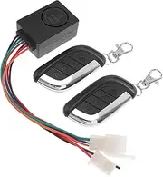 BUGUUYO Remote Engine Lock Alarm System Theft Horn for Scooters Long Distance Security with Key Startup Random Style Design for Enhanced Protection Random Color