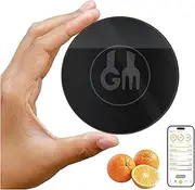 [Macroscale] Portable Food Scale. Use with The Gourmetmiles Diet Monitoring App. Ultra-Portable, Bluetooth, Display-Free. Logs 30 Micros and Macros from Packaged and Natural Foods to Your Diet Record.