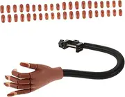 WRITWAA 1 Set Flexible Hand Model for Nail Art Training Manicure Practice Tool with Realistic Design Sturdy Material for Beginners Convenient Nail Art Practice and Training