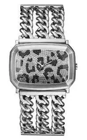 Guess Adorn Polished Silver Tone Case With Crystals Sunray Silver Dial And Polished Silver Tone Bracelet With Adjustable G Links GW0682L1
