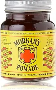 [Morgan's Pomade] Hair Darkening Pomade, Gradually Darkens Grey Hair, Styles and Adds Shine to Dry Hair, Helps Control Fizz with Vitamin E 100g